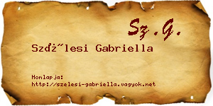 Szélesi Gabriella névjegykártya