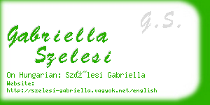 gabriella szelesi business card